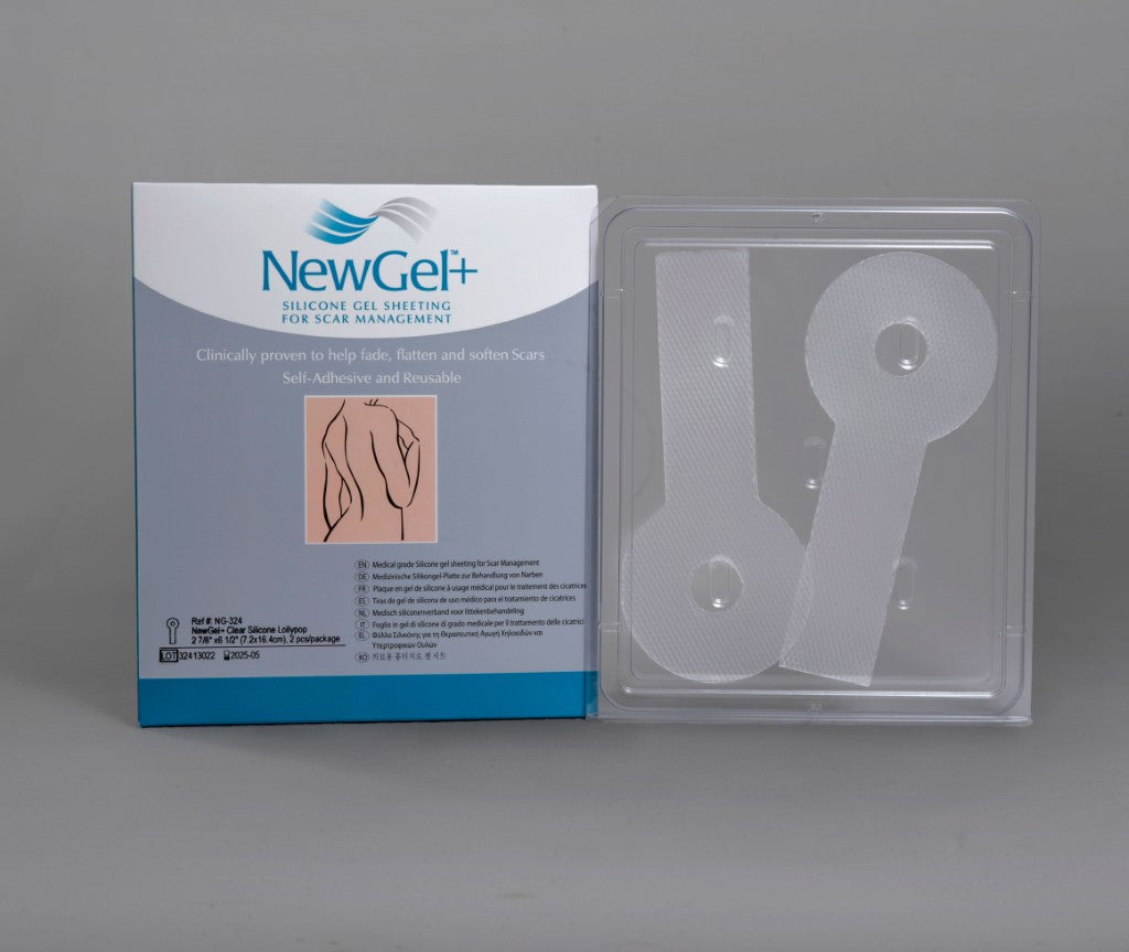 NewGel+ Clear Silicone Lollypop 2pcs 7.2x16.4 cm