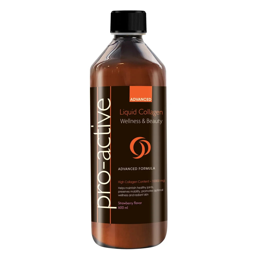 Pro-Active Liquid Collagen Advanced Strawberry Flavour – 600ml