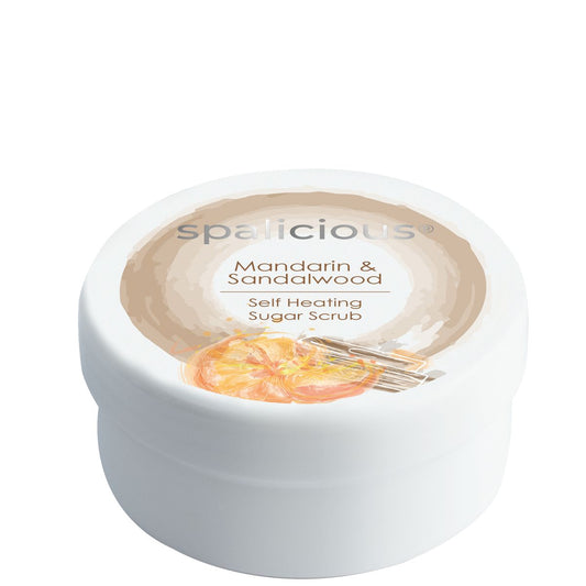 Spalicious Mandarin & Sandalwood Self Heating Sugar Scrub